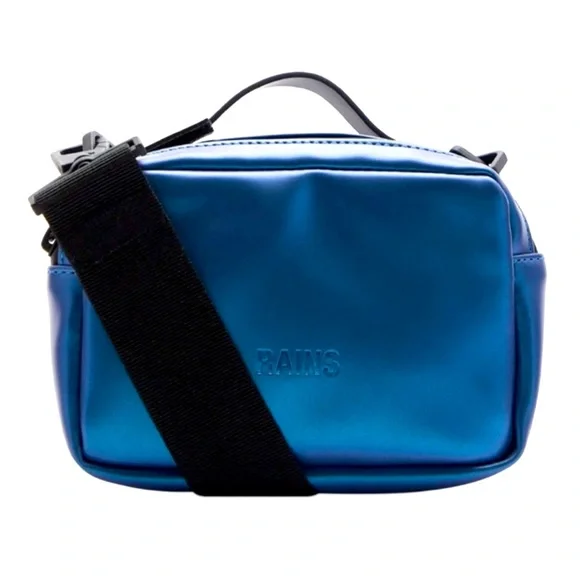 Rains Box Bag Micro W3, Laser Blue NWT - Picture 1 of 8